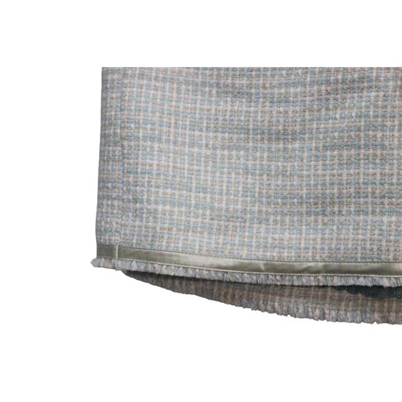 NWT Vintage Y2K Abercrombie Fitch Mini Skirt 00 Tweed Preppy Coquette Wool Silk - Picture 4 of 14